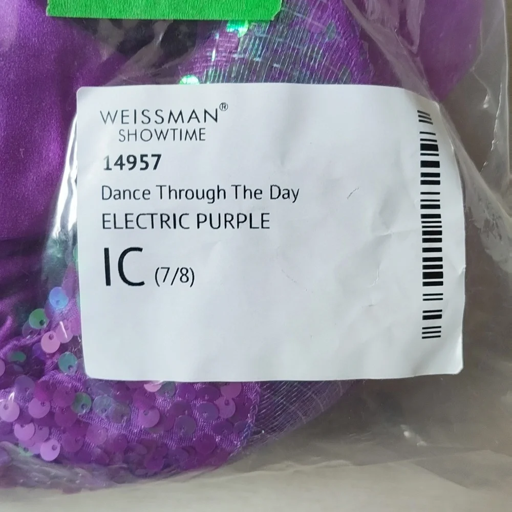 Weissman Dance Through The Day Electric purple size 7/8 New in packaging‎